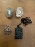 2) conchos 1) Tree of Life pendant 1) Necklace