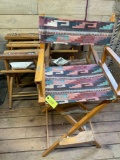 Foldable directors style chairs. 6 pieces