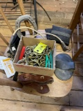 Box of misc tack, etc