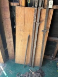 Vintage Hargrave bar clamps & block and tackle