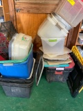 Large lot of assorted storage containers and lids