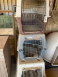 Assorted size pet crates. 3 pieces