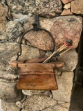 Vintage tinderbox, Martin General Store box & box of matches