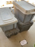 Assorted storage bins. 4 pieces