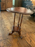 Vintage hardwood side table 28