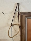 Braided rawhide horse bosalito