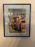 Street Scene Buenos Aires, Signed framed wall art. 13