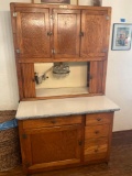Antique Hoosier Bakers cabinet. 71 1/2