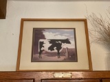 Vintage Collectors framed #36 Cow print by Charles Wysocki. 17