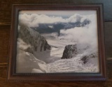 Framed photo Denali glacier. 9.5 