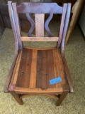 Vintage wood chair. 34