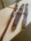Leather horse flank cinch. 3 pieces