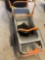 Wheelbarrow tub organizer