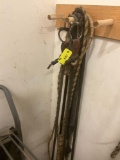 Horse leads nylon all 4' or longer. 4 pieces