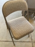 Padded folding chairs. 13 pieces