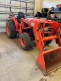 Kubota L 3430 1.7 ltr. diesel tractor 4x4, 665 hrs. stored in garage, well maintained, Great
