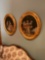 Antique Victorian, oval portraits. 2 pieces. 20