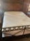 Metal , horse shoe design, queen frame & headboard