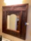 Vintage wood, carved, wall mirror. 31