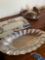 Assorted trays & butter server. 3 pieces