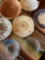 Lot of assorted decorative/ collectable plates and basket. 6 pieces
