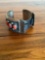 Coral color stones watch cuff