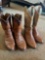 Unbranded size 10 & Lucchese size 11 men's boots