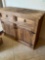 Vintage rustic two drawer, two door cabinet. 34