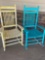 Wood Rocking chairs. 2 pieces