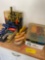 Assorted screw drivers, hand saws , Allen wrenches, zip ties, etc