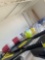 New American flag & Pickle ball paddles & balls