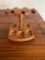 Wood 6 pipe rack