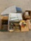 Misc. Jars, Tiles, paint rollers, tarps, etc.