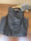 Harley Davidson, Mens Leather Vest size Large, and gloves