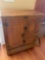 Antique Palace three door on casters ice box refrigerator. 38