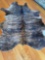 Animal hide area rug 7' x 74