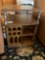 Vintage table/ swivel cabinet. 28