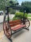 Iron Western Wagon wheel swing