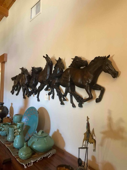 Eric Thorsen Gallery " Seven Running Horses" bronze 8'5" x 25" x 8"