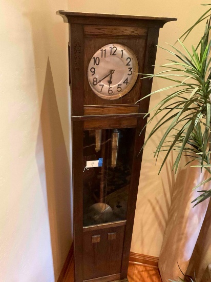 Antique Grandfather clock. 81" x 16"x 8"