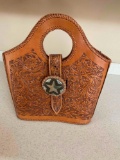 Leather handbag 14.5