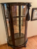 Antique Victorian style Curio Cabinet, 4 tier, mirrored back 71