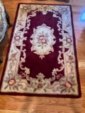 Area rug 100% wool pile, design 510 Aubusson. 3' x 5'