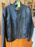 Harley Davidson Mens Leather motorcycle Jacket size Large