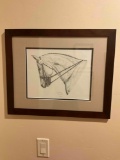 Signed N McNary 7/2000 framed art. 18