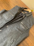 Harley Davidson Mens Leather motorcycle vest size Large