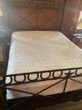 Metal , horse shoe design, queen frame & headboard