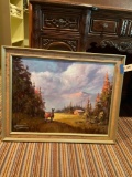 Signed Jordan Demonstration framed art. 22