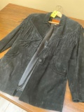 Sam's Town, Ladies Leather Fringe motorcycle Jacket size 12
