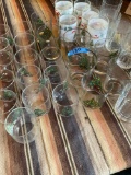 Large lot of assorted Christmas glasses. Over 30 pieces